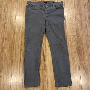 J Crew Slim Fit cords, gray